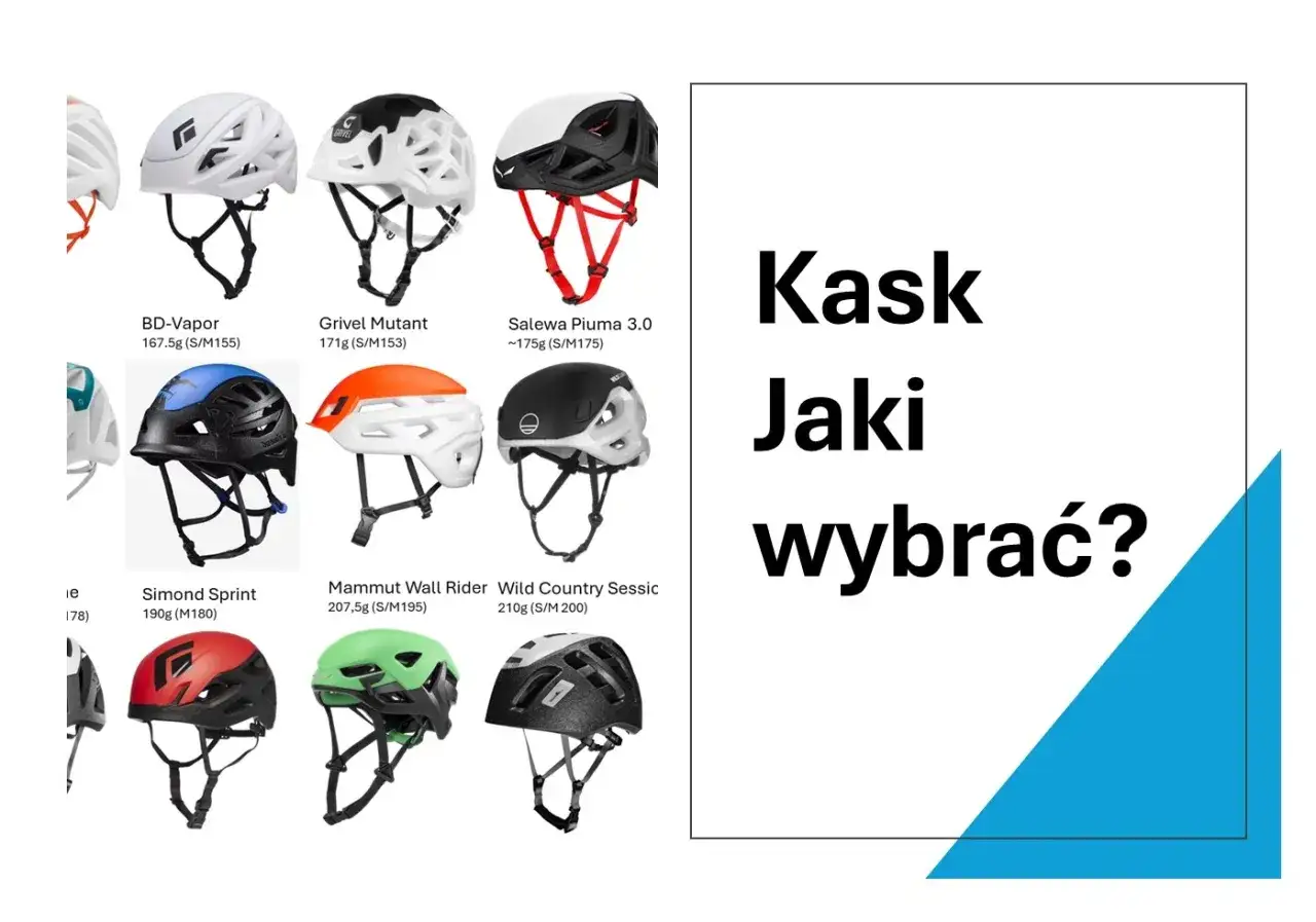 Kask w g&oacute;ry: przegląd modeli BD-Vapor, Grivel Mutant, Salewa Piuma 3.0, Simond Sprint, Mammut Wall Rider, Wild Country Sessic.